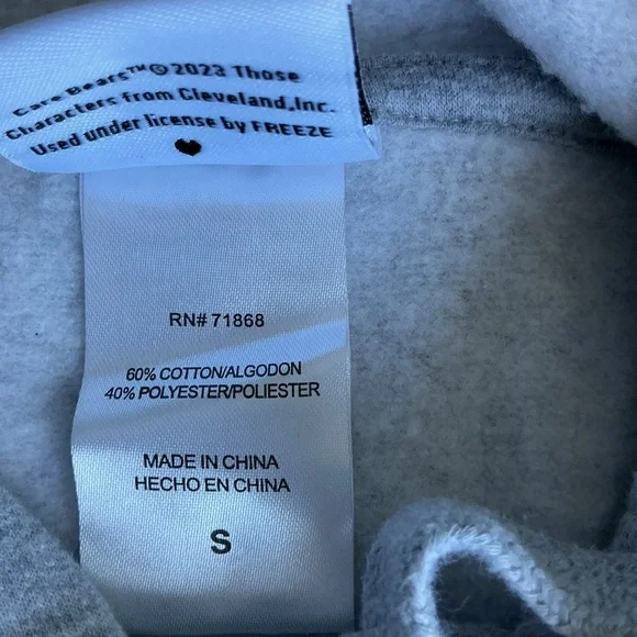 Care Bears Gray Hoodie with Colorful Bears kids - Picture 9 of 9